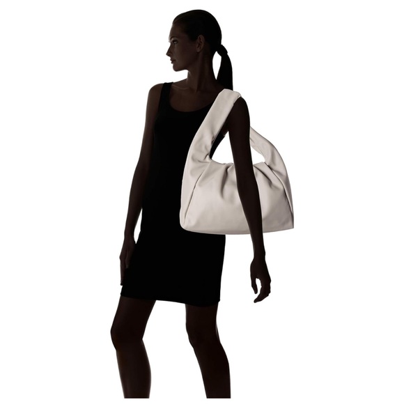 EUC The Drop Women's Janelle Gathered Shoulder Bag, Ice Grey, One Size - Picture 7 of 14